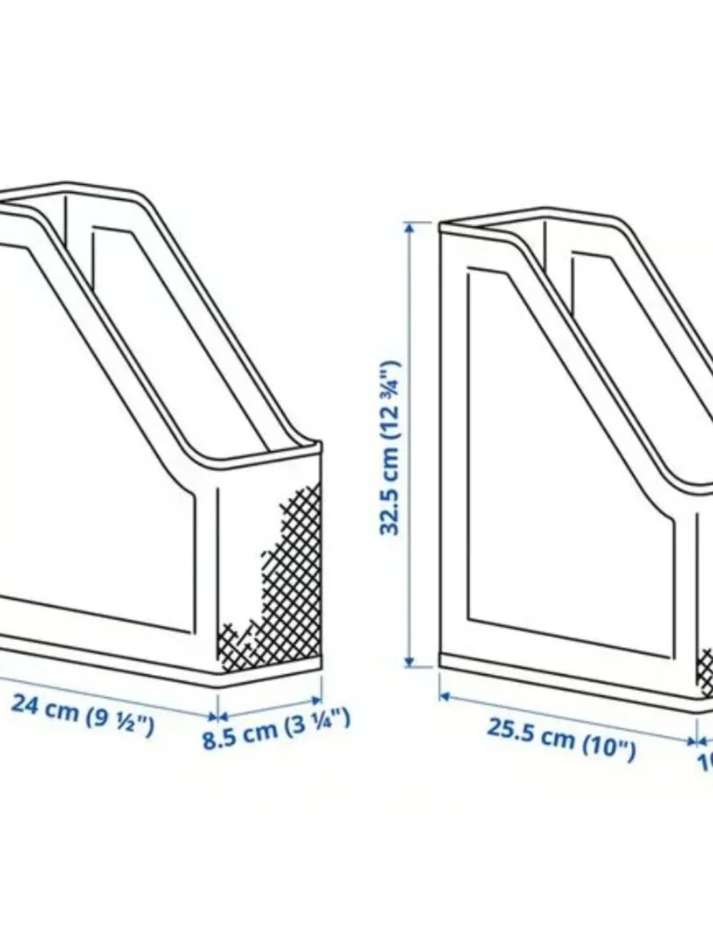 Mint Green IKEA Mesh Metal Magazine File 2 Pieces - Picture 4 of 4
